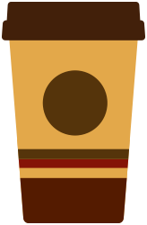 A cup of Second Cup coffee